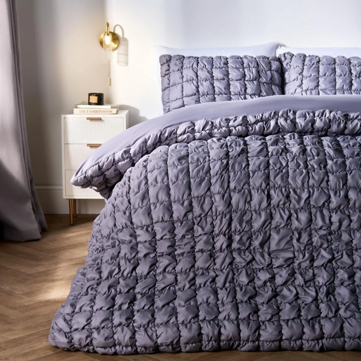 OHS Quilted Seersucker Duvet Cover Set - Multi / 1.31kg – image 2