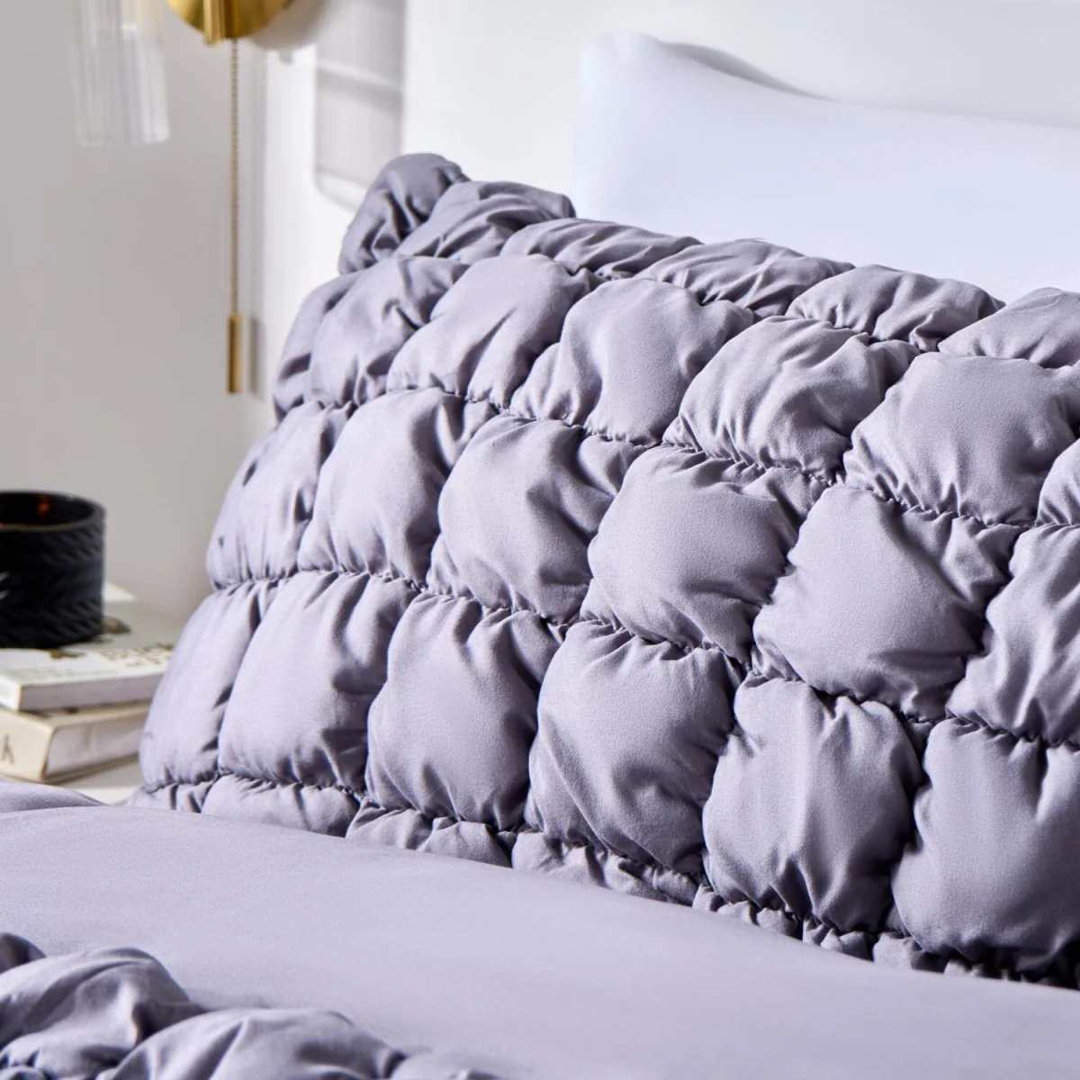 OHS Quilted Seersucker Duvet Cover Set - Multi / 1.31kg – image 5