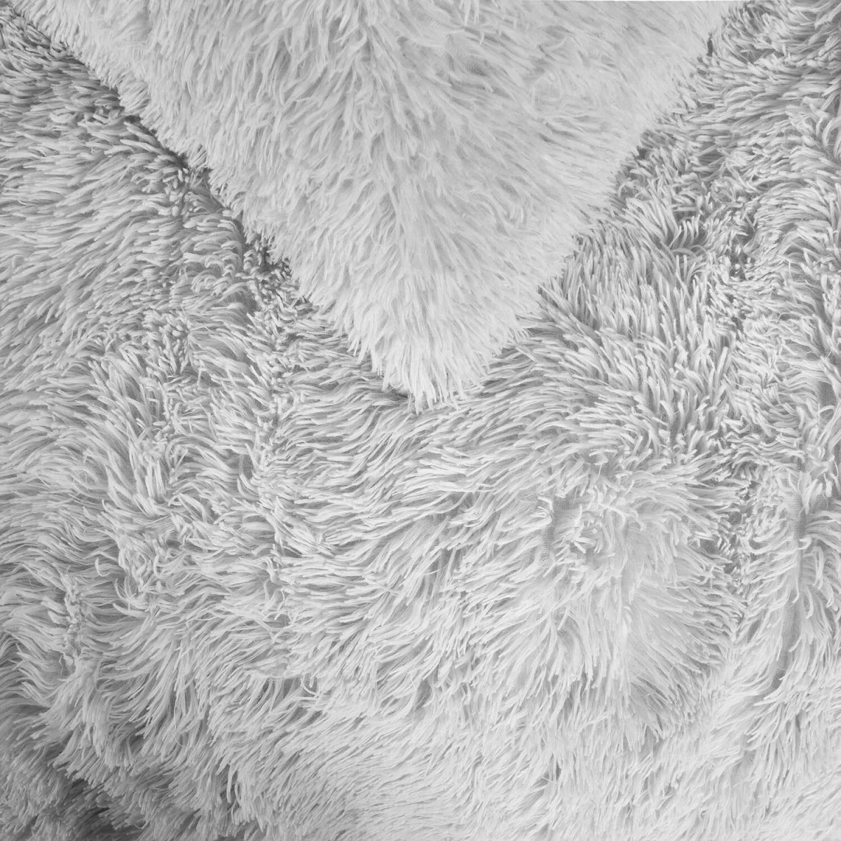 OHS Fluffy Fleece Duvet Cover Set - Silver / 2kg – image 4