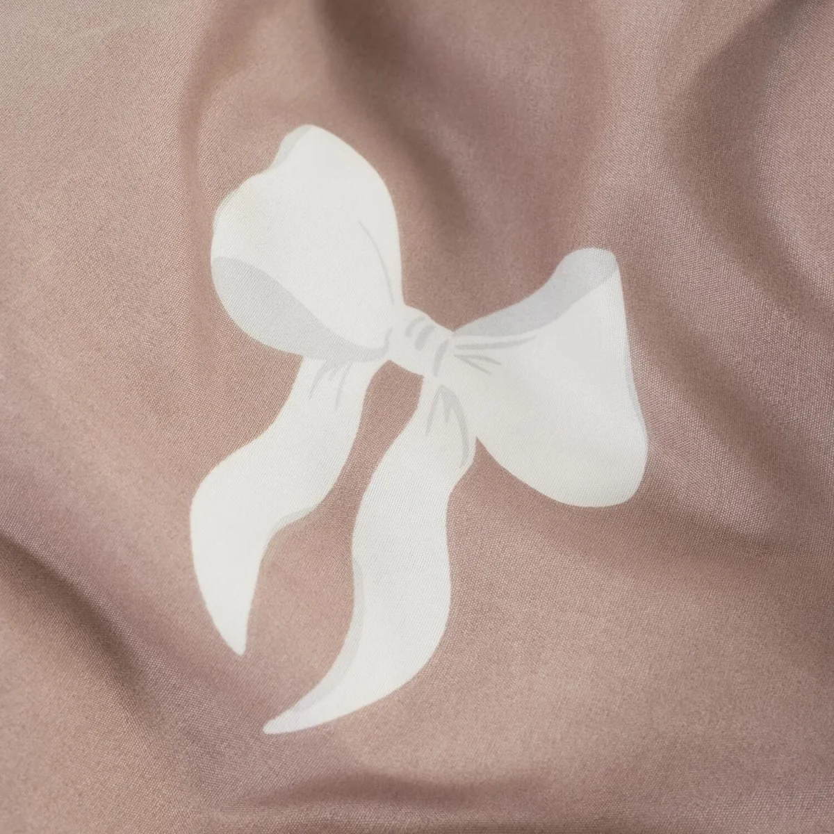 OHS Bow Print Reversible Duvet Cover Set - Ivory/Natural / Single / 1kg – image 3