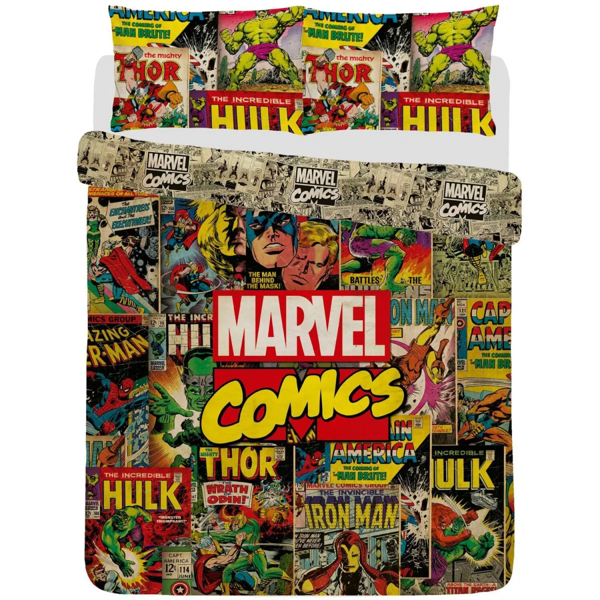 Avengers Comics Duvet Cover Set - Multi / 135cm – image 4