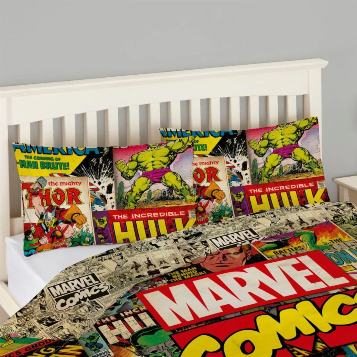 Avengers Comics Duvet Cover Set - Multi / 135cm – image 5
