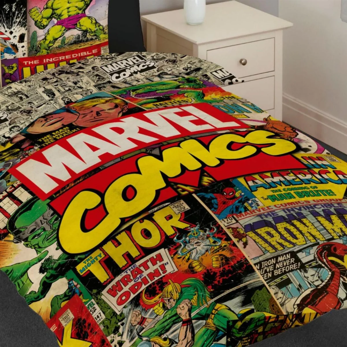 Avengers Comics Duvet Cover Set - Multi / 135cm – image 10
