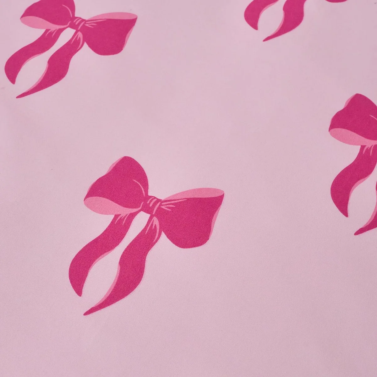 OHS Bow Print Reversible Duvet Cover Set - Pink/Hot Pink / Single / 1kg – image 5