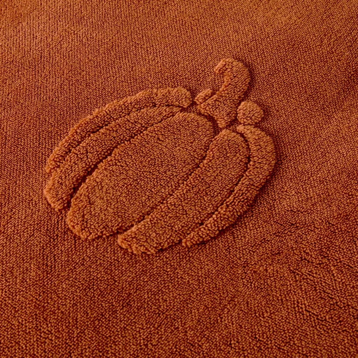 OHS Tufted Pumpkin Teddy Duvet Cover Set - Rust / Double – image 3