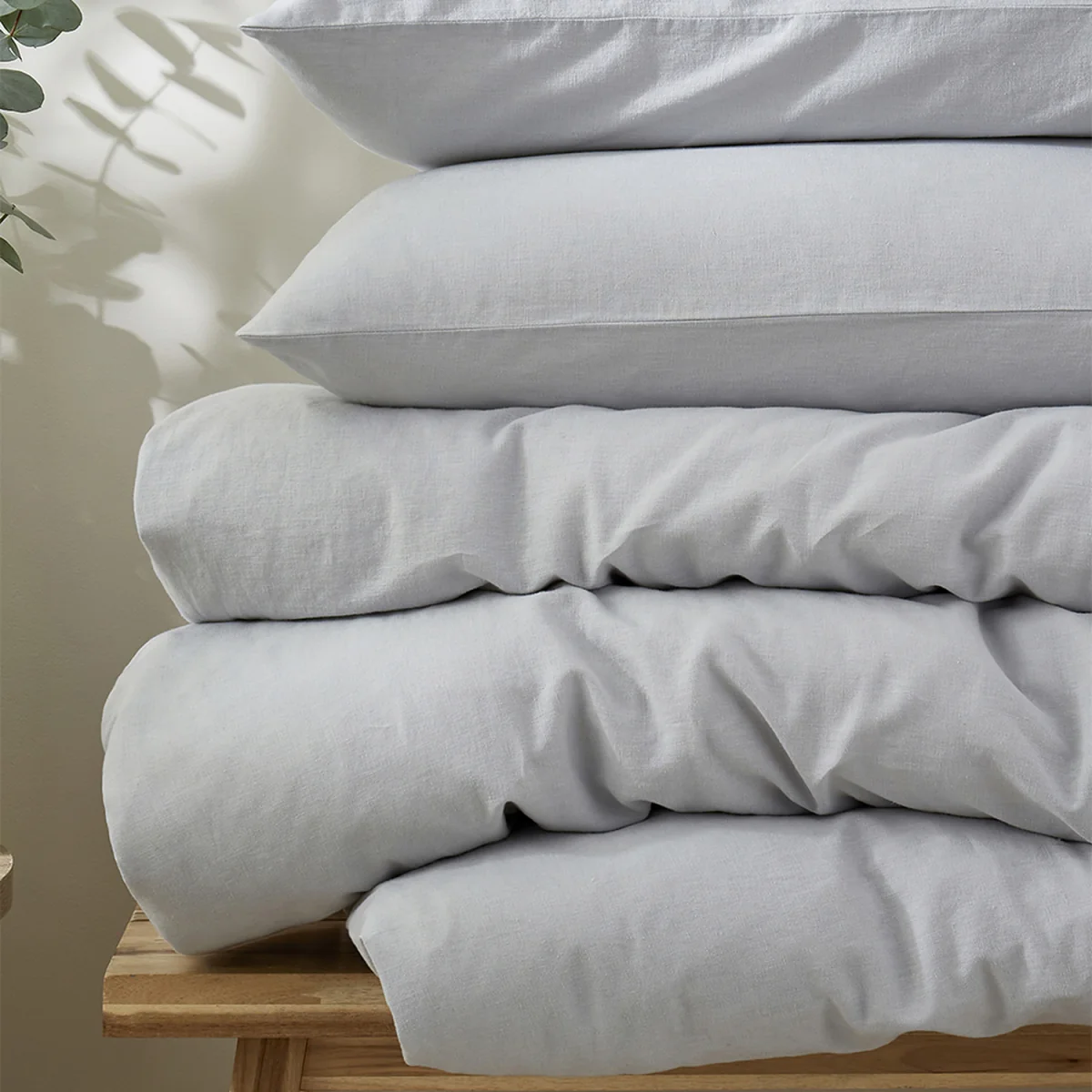 Touch of Linen Ice Blue Duvet Cover Set - Ice Blue – image 3