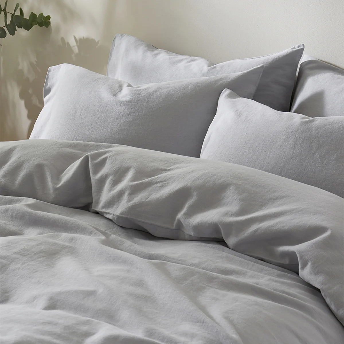 Touch of Linen Ice Blue Duvet Cover Set - Ice Blue – image 5