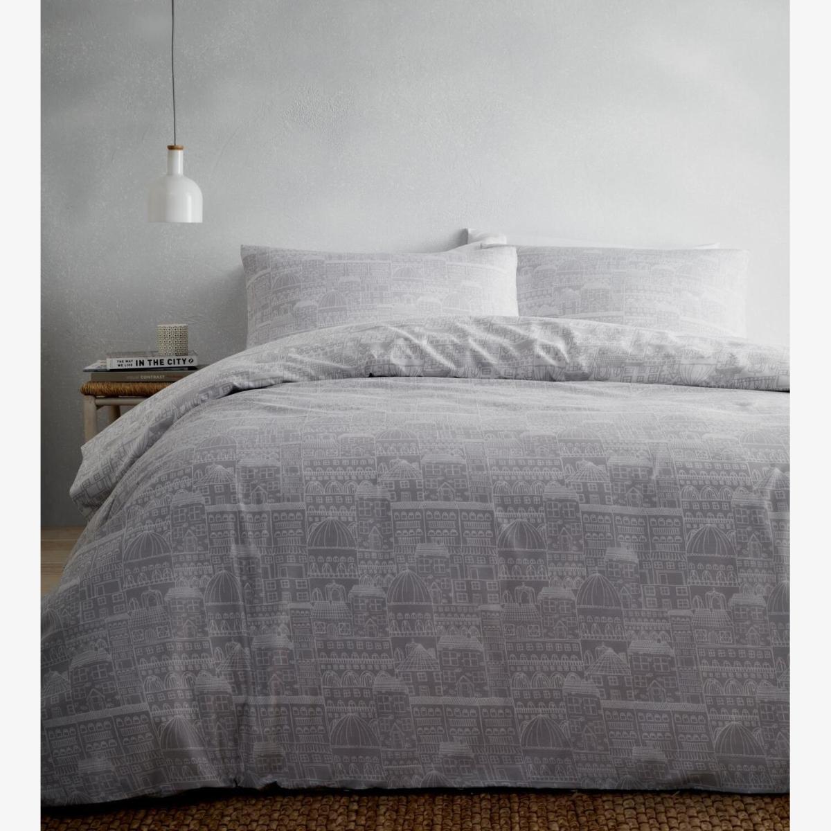 Old Town Duvet Cover Set - Grey