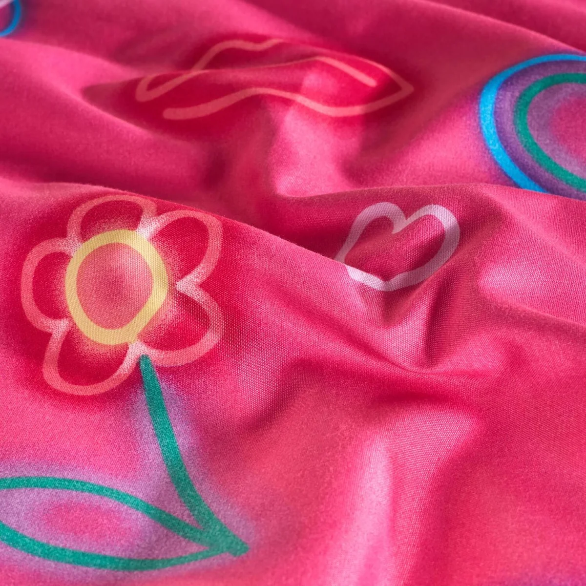 OHS Neon Lights Duvet Cover Set - Magenta / 0.8kg – image 5