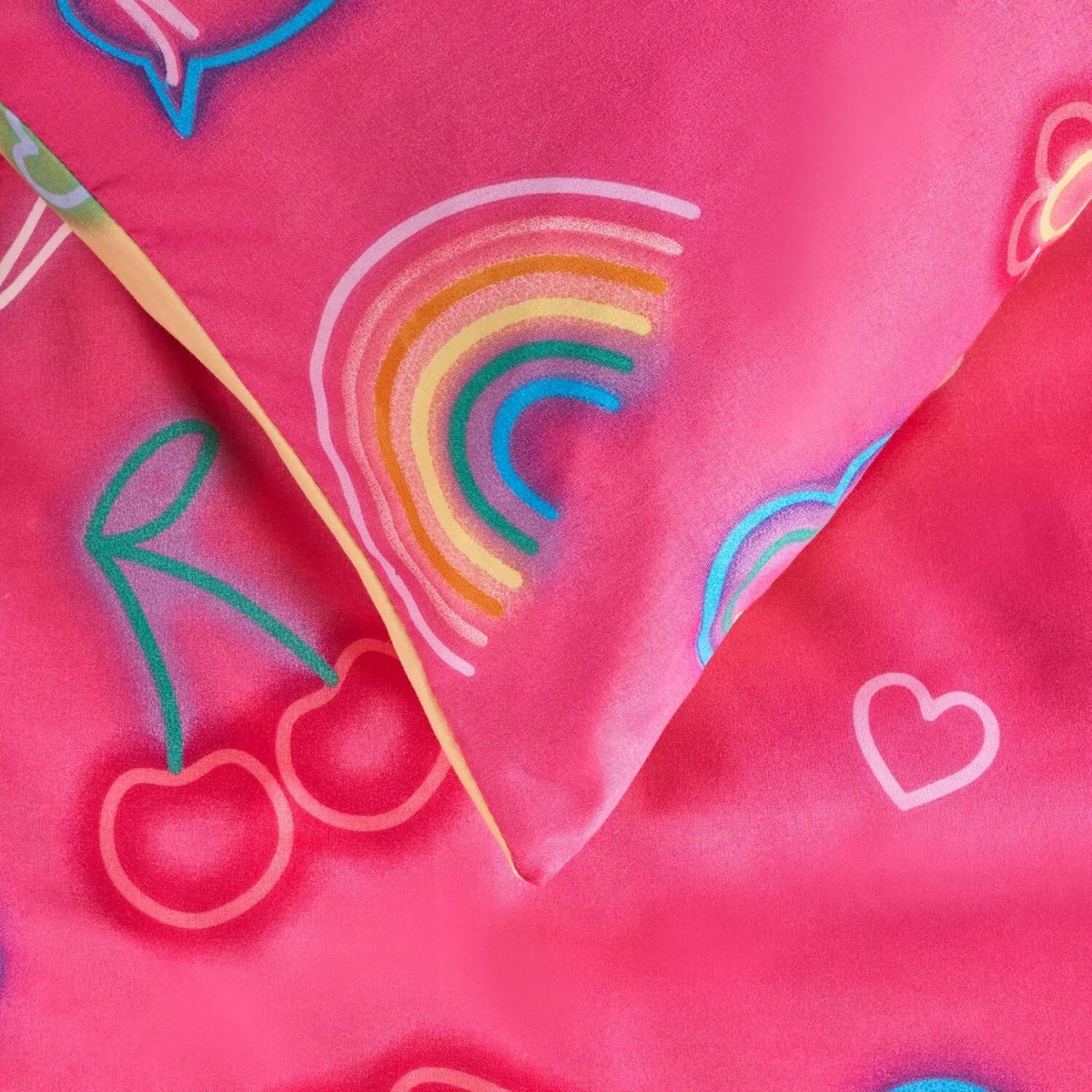 OHS Neon Lights Duvet Cover Set - Magenta / 0.8kg – image 1