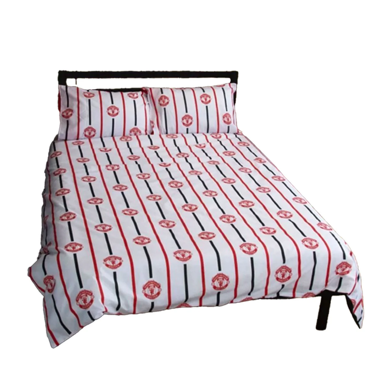 Manchester United FC Duvet Cover Set - Grey/Red/White / Double – image 2