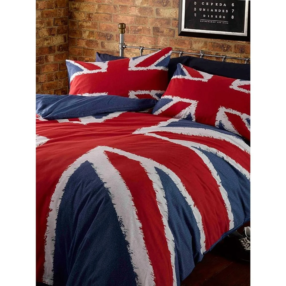 Catherine Lansfield Union Jack Duvet Cover Set - Red/White/Blue – image 2