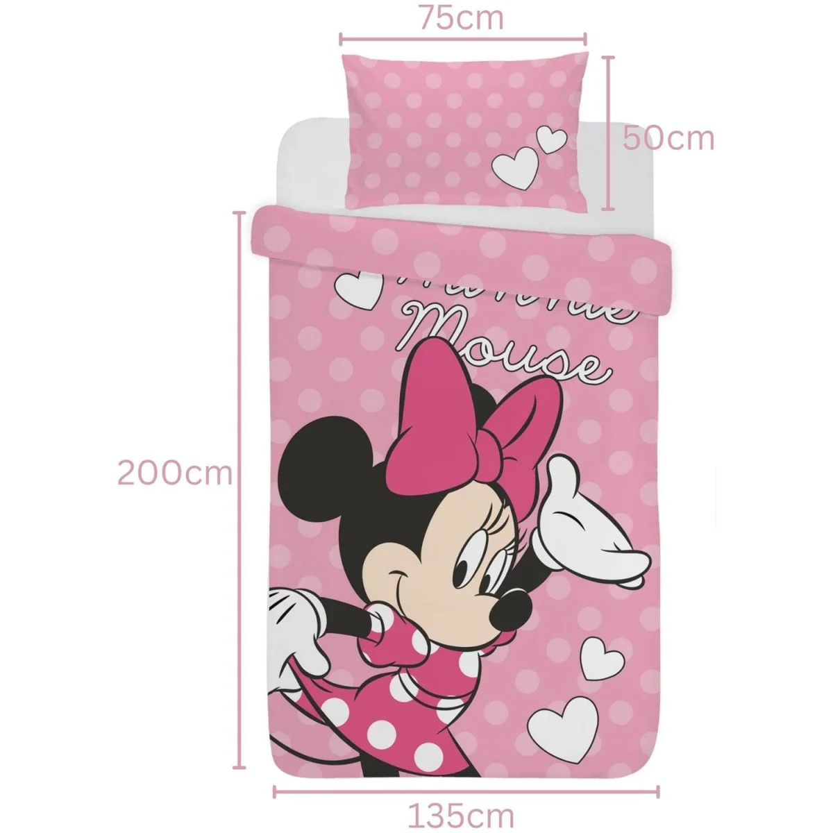 Minnie Mouse Spots Duvet Cover Set - Pink – image 5