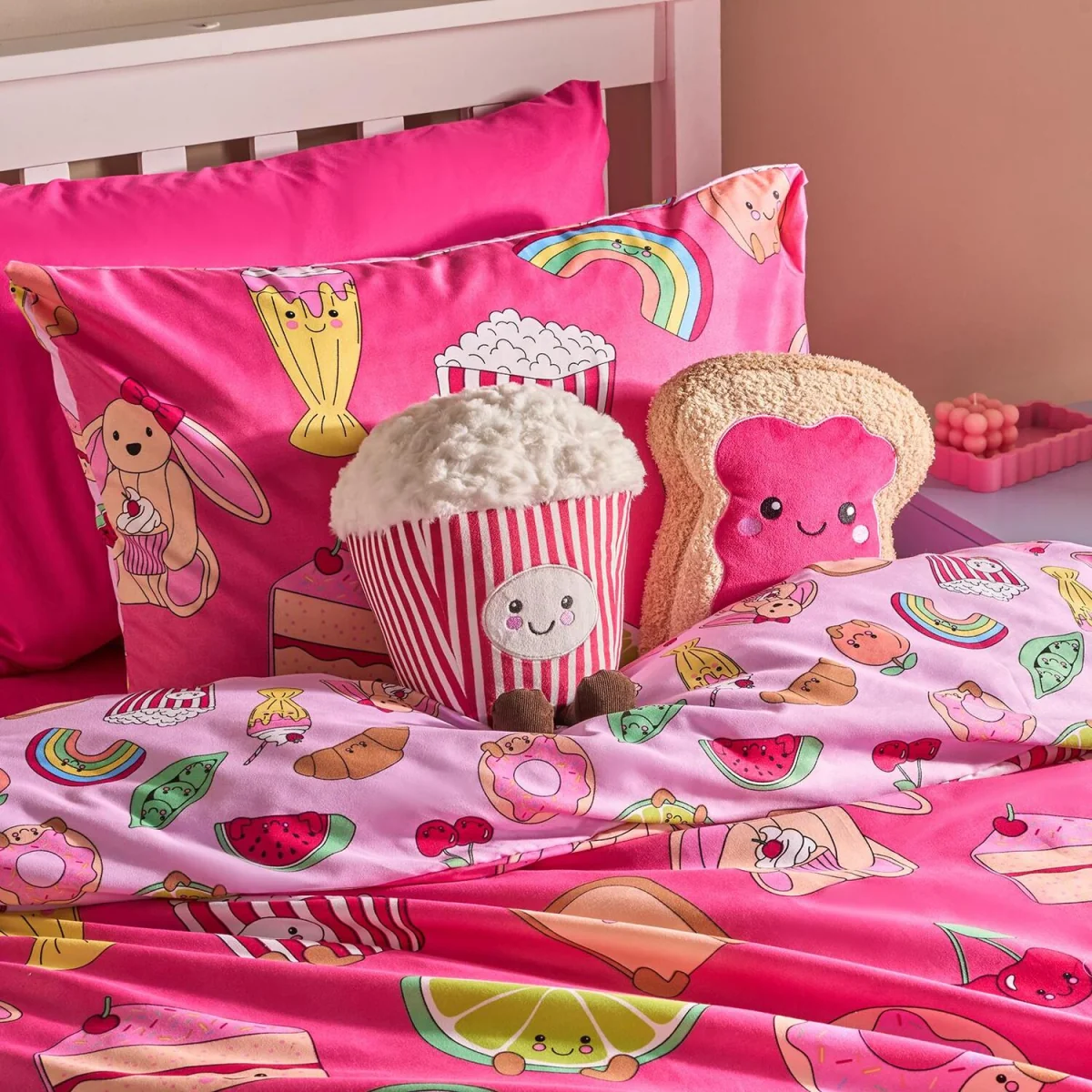 OHS Sweetie Pies Print Duvet Cover Set - Magenta / 0.8kg – image 2