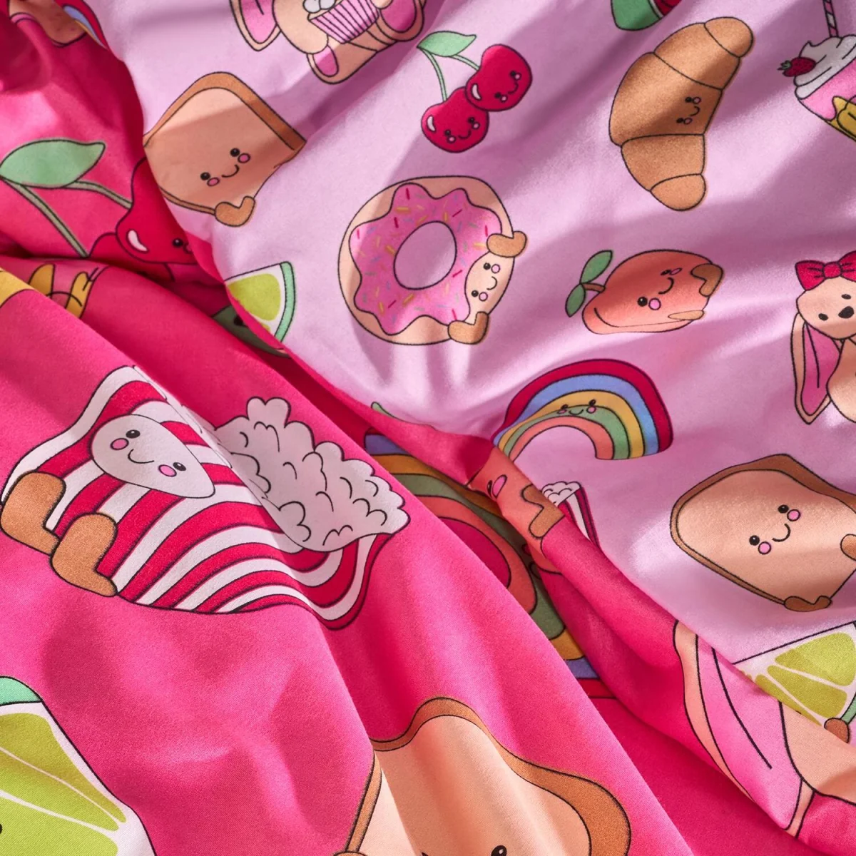 OHS Sweetie Pies Print Duvet Cover Set - Magenta / 0.8kg – image 4