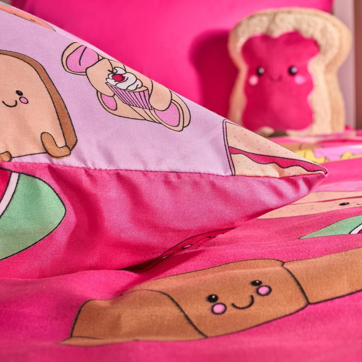 OHS Sweetie Pies Print Duvet Cover Set - Magenta / 0.8kg – image 5
