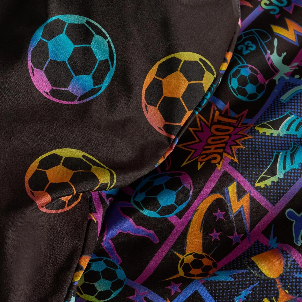 OHS Football Comic Print Duvet Cover Set - Multi / 0.6kg – image 1