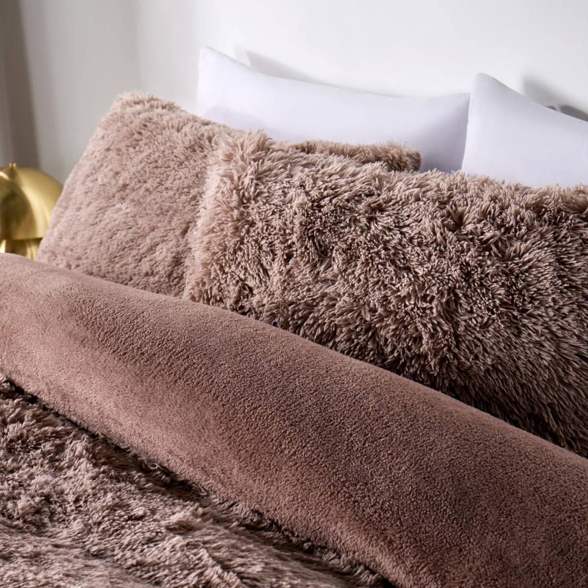 OHS Fluffy Fleece Duvet Cover Set - Natural / 2.32kg – image 3