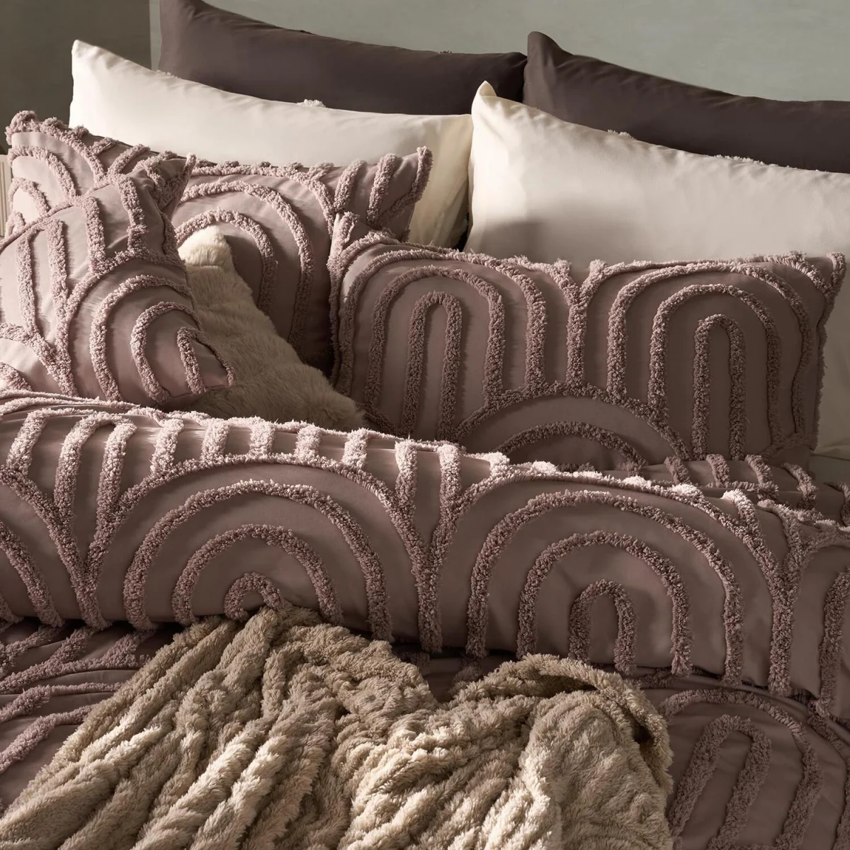 OHS Tufted Arches Duvet Cover Set - Natural / 1.28kg – image 3