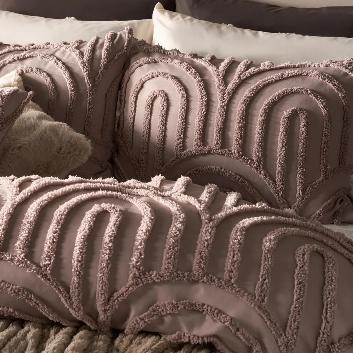 OHS Tufted Arches Duvet Cover Set - Natural / 1.28kg – image 4