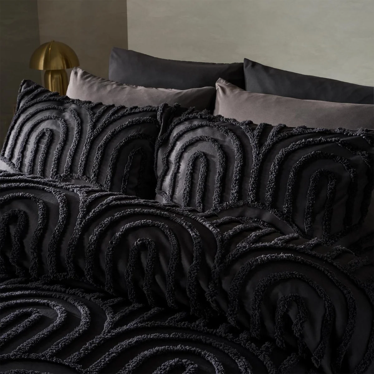 OHS Tufted Arches Duvet Cover Set - Black / 0.83kg – image 3