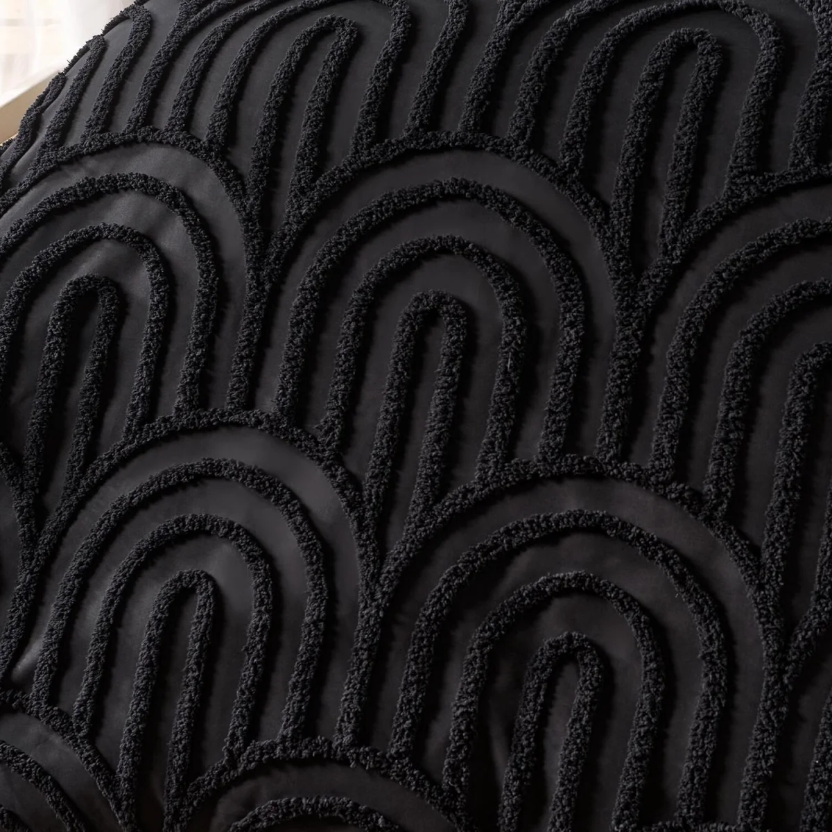 OHS Tufted Arches Duvet Cover Set - Black / 0.83kg – image 1