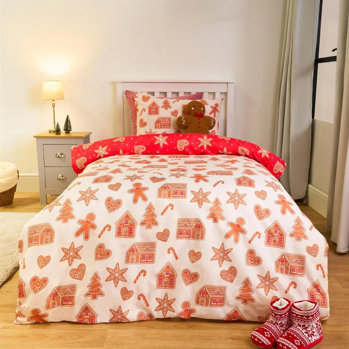 OHS Christmas Gaming Duvet Cover Set - Natural / Single / 1kg – image 2