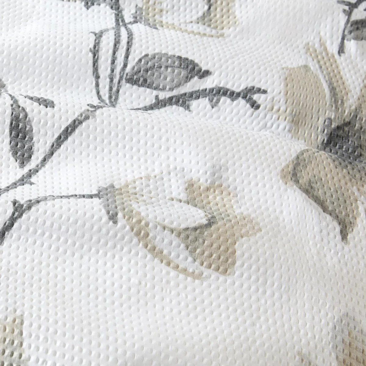 OHS Floral Waffle Duvet Cover Set - Silver - Double – image 3