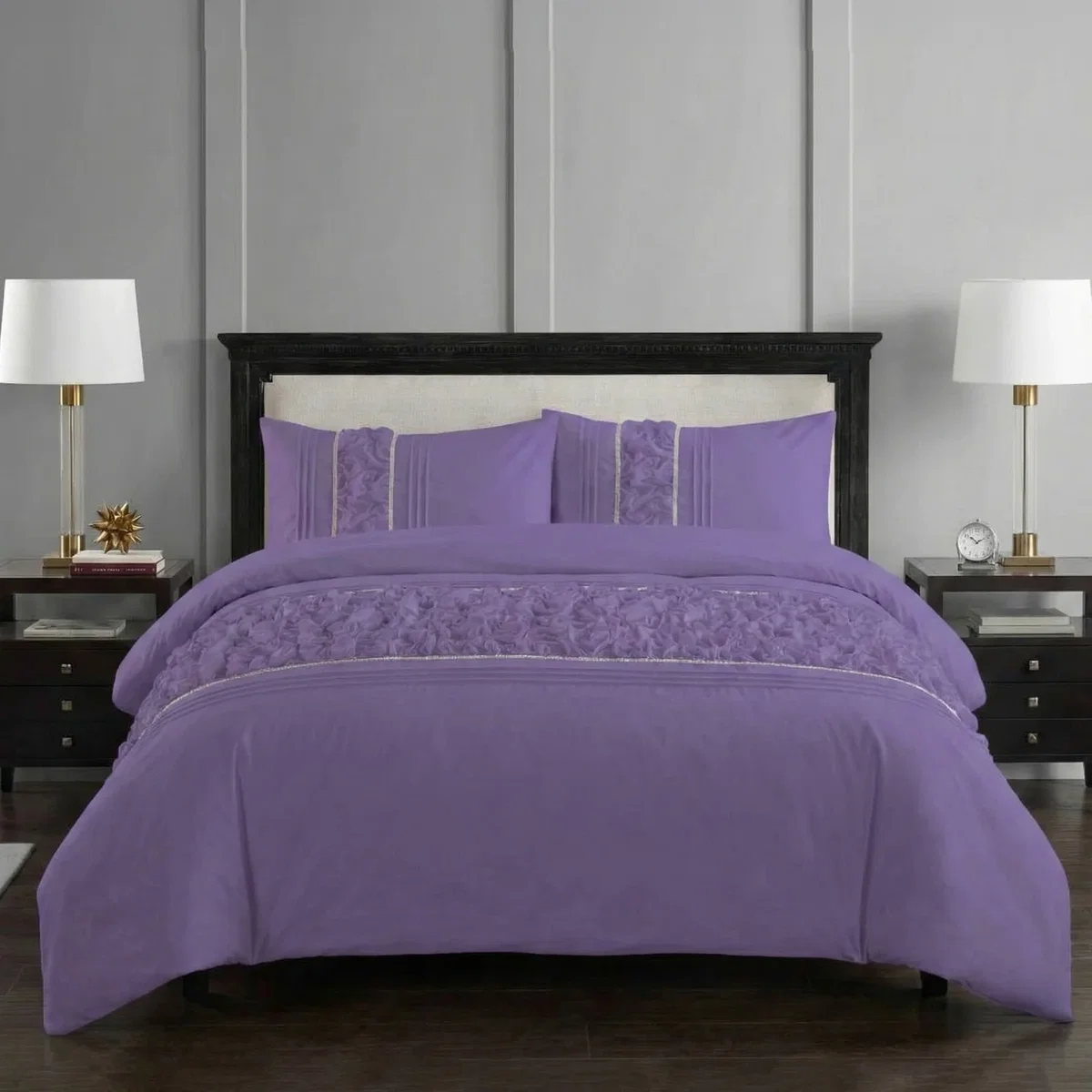 Duvet Cover Set (Aurora) - Lilac / King – image 1