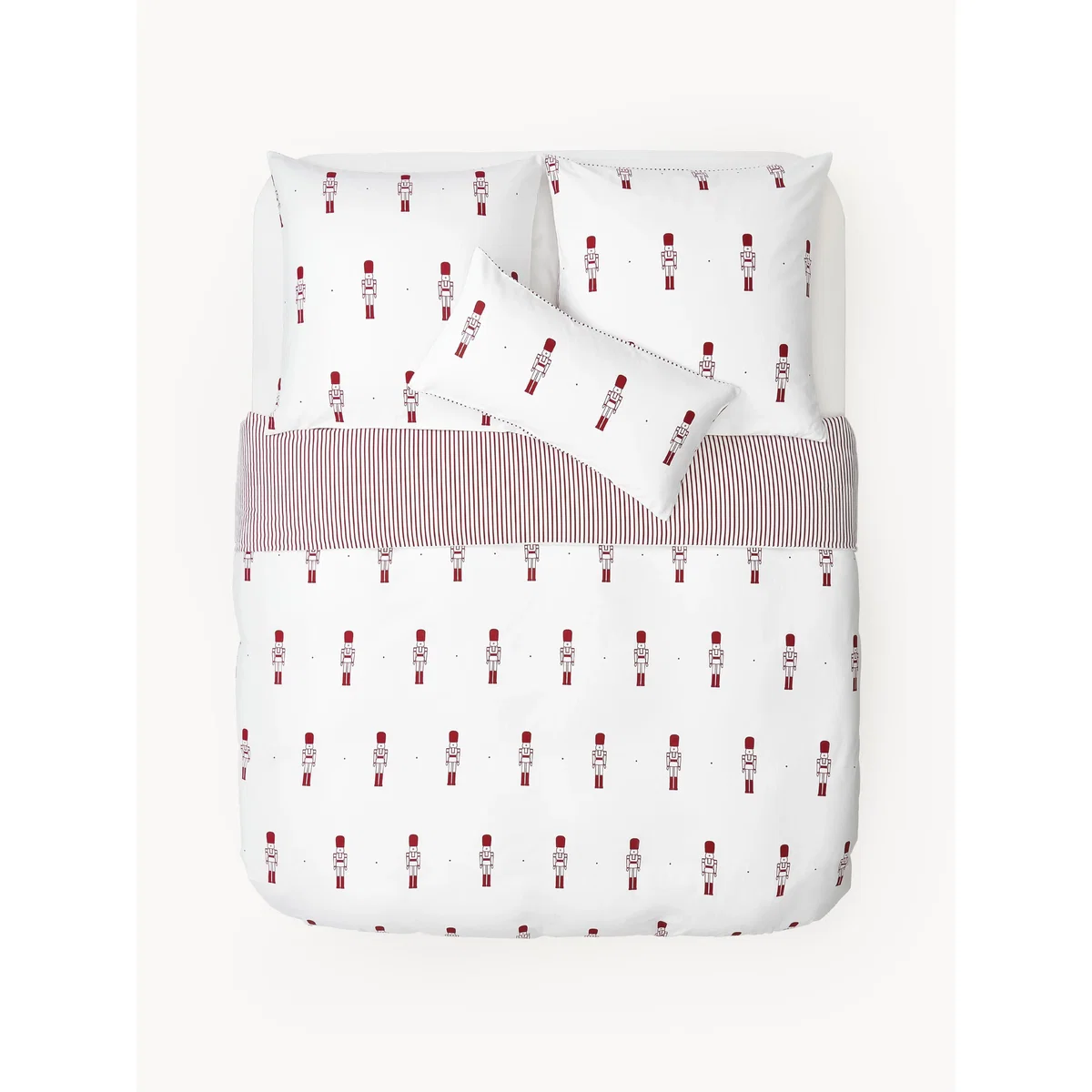 Reversible Flannel Duvet Cover Noan with Nutcracker Motif – image 3