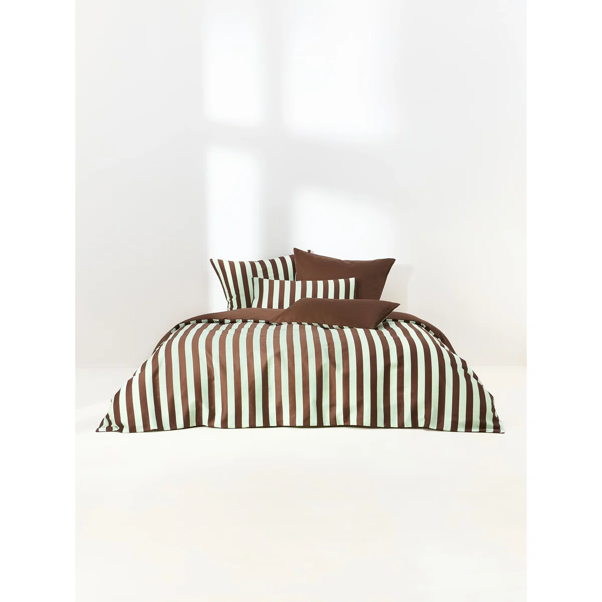 Striped Cotton Sateen Duvet Cover Zani – image 2