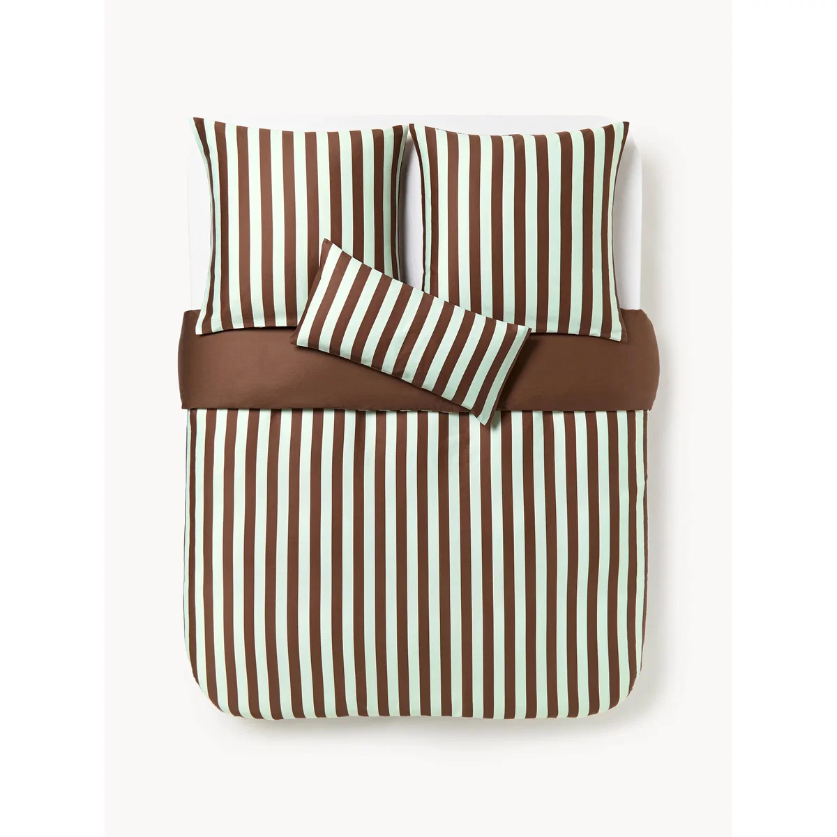 Striped Cotton Sateen Duvet Cover Zani – image 3