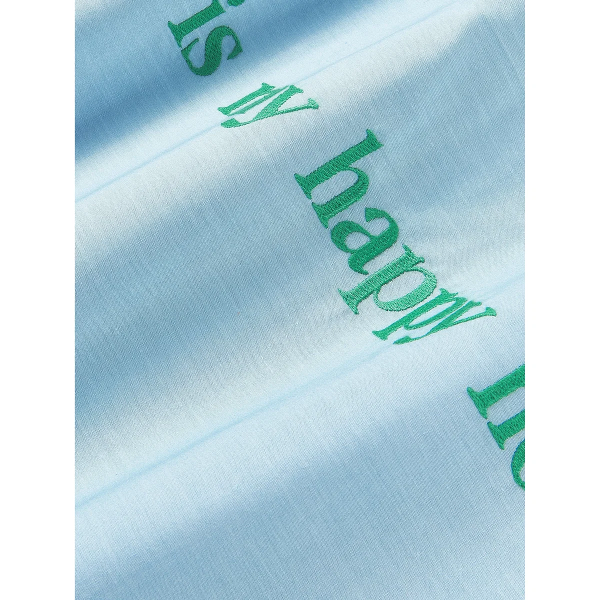 Cotton Percale Duvet Cover Roya with Embroidered Lettering – image 4