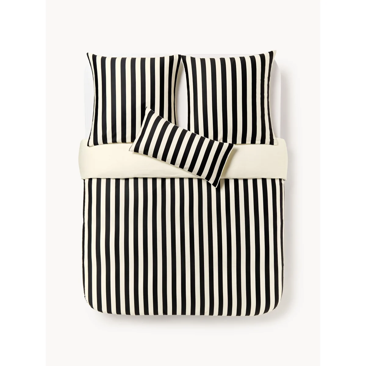 Striped Cotton Sateen Duvet Cover Zani – image 3