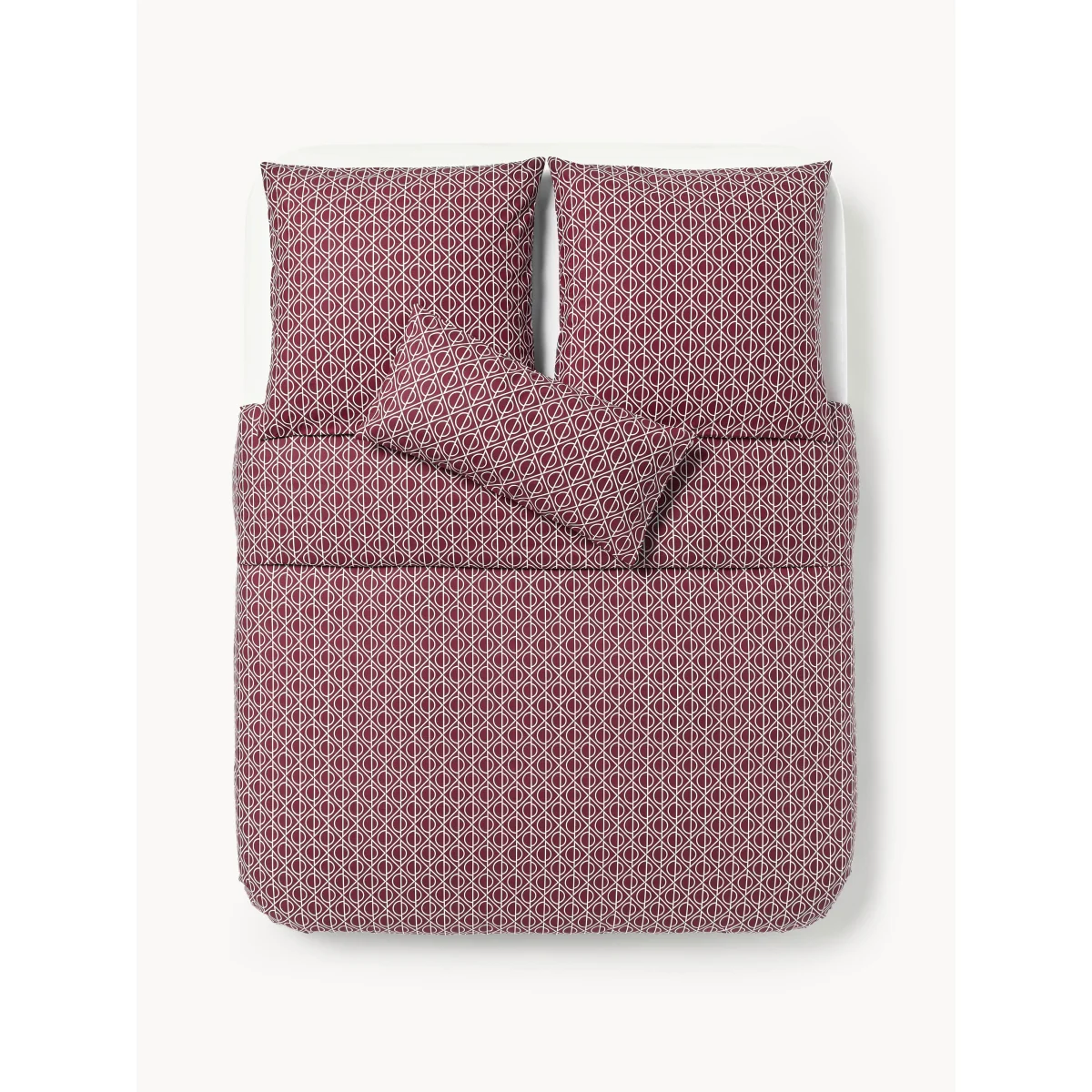 Geometric Print Cotton Duvet Cover Jella – image 2