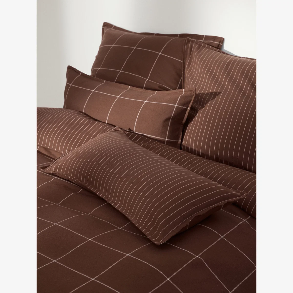 Reversible Flannel Duvet Cover Noelle – image 1