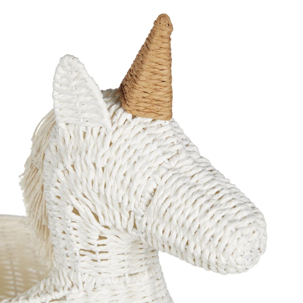 Unicorn Paper Rope Basket White – image 4
