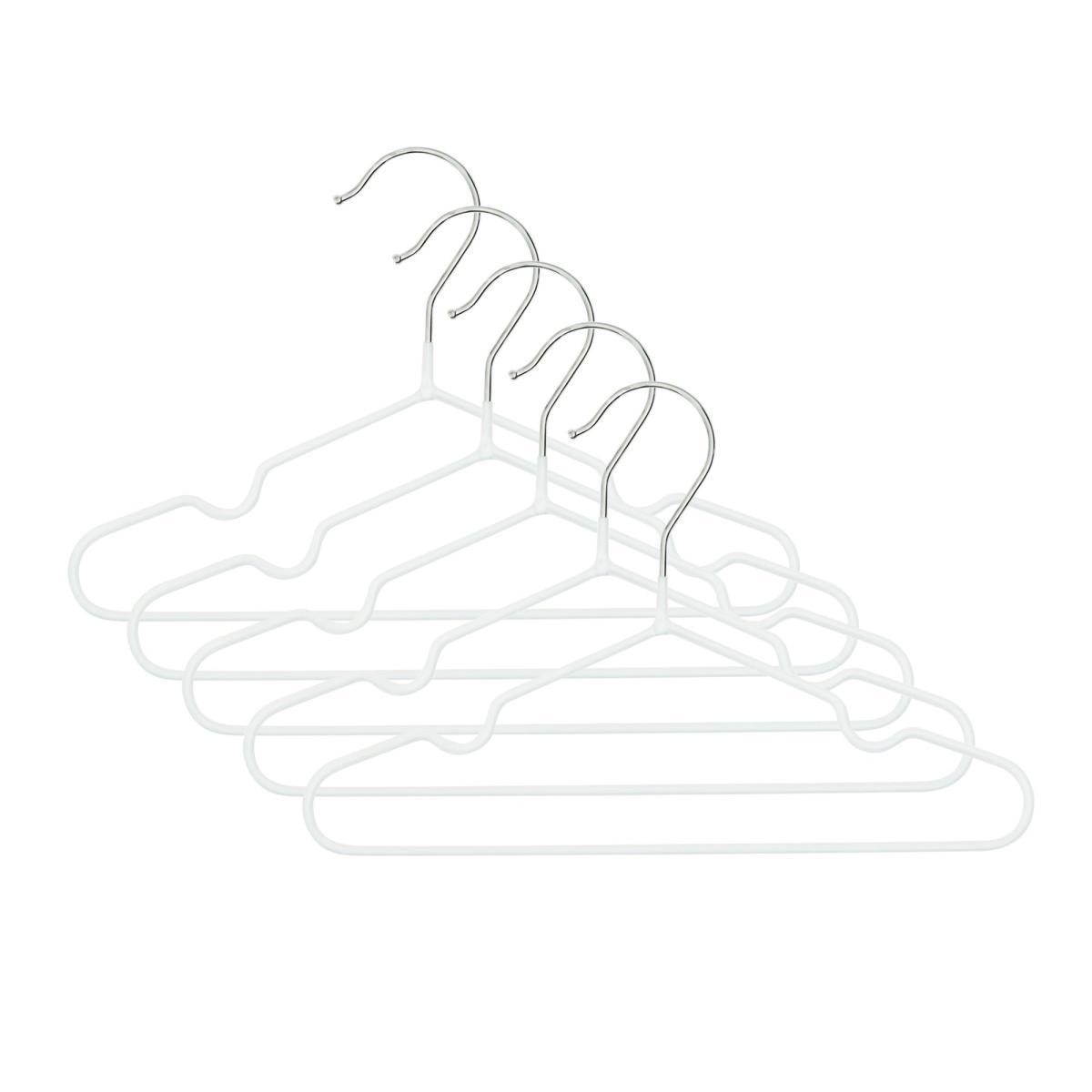 Set of 5 White Newborn Baby Hangers White – image 2