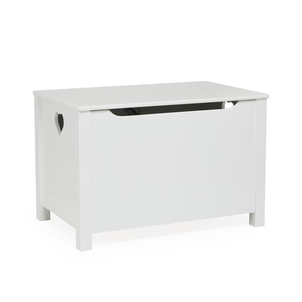 Kid's Heart Cut Out Toy Chest White – image 5