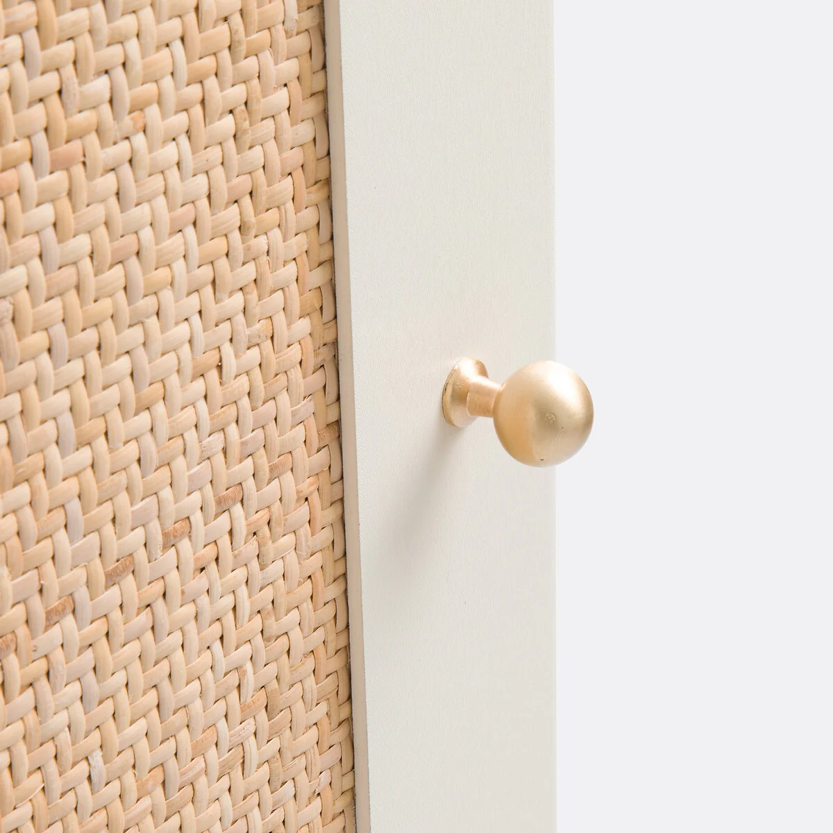 Ptilu Rattan and Wood Single Wardrobe – image 7