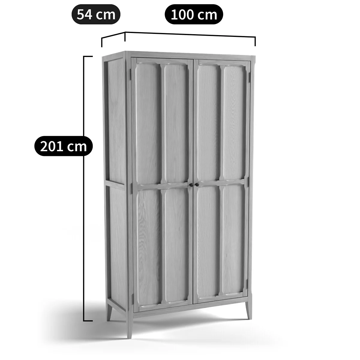 Eugénie 2-Door Wardrobe – image 7
