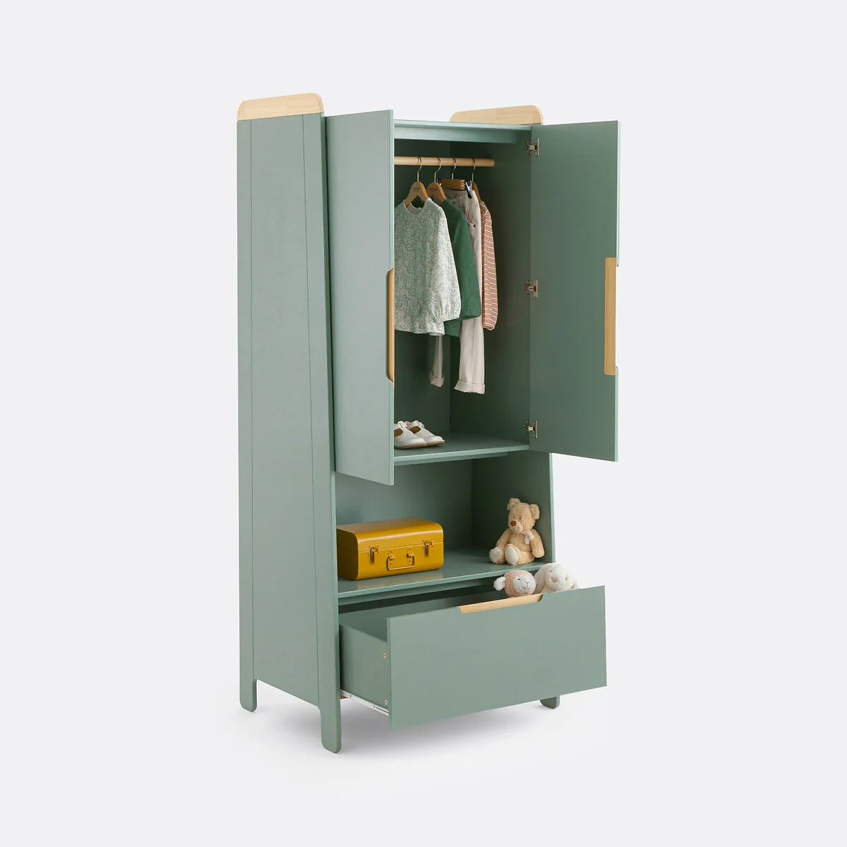 Arturo Children's Wardrobe in Pine and MDF – image 3