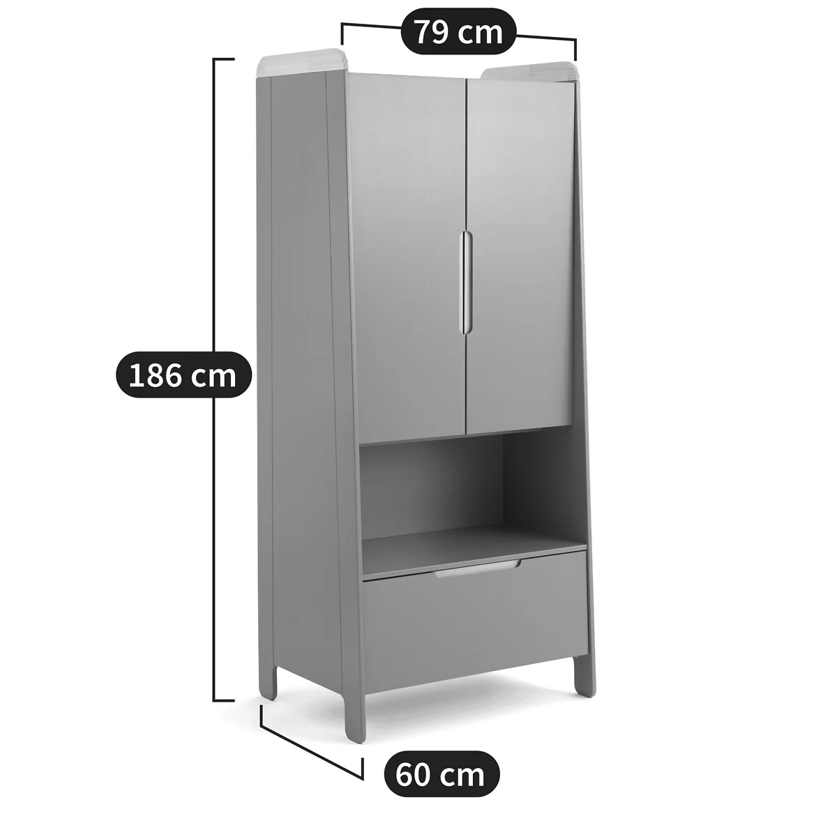 Arturo Children's Wardrobe in Pine and MDF – image 9