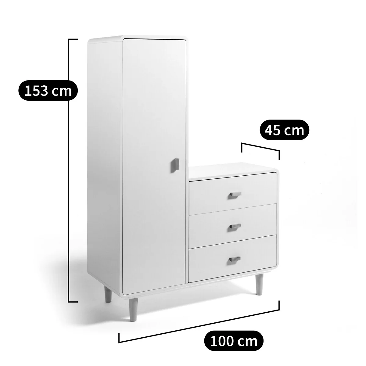 Jimi Child's Wardrobe & Drawers Unit – image 6