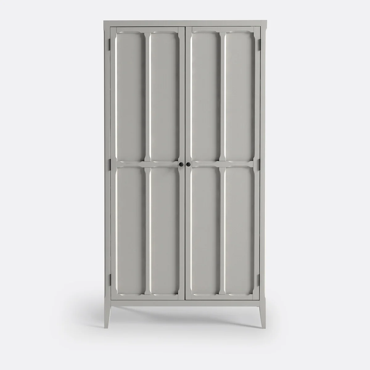 Eugénie Oak Veneer Double Wardrobe with 4 Shelves – image 2