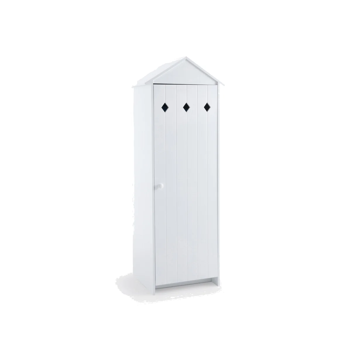 Noa Lacquered MDF 1 Door Wardrobe – image 1