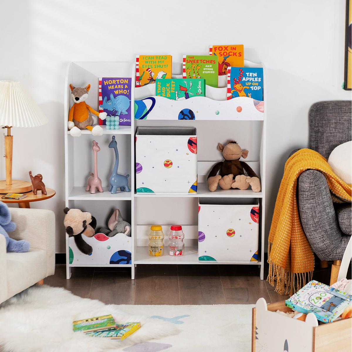 Costway Children Storage-White - White – image 3