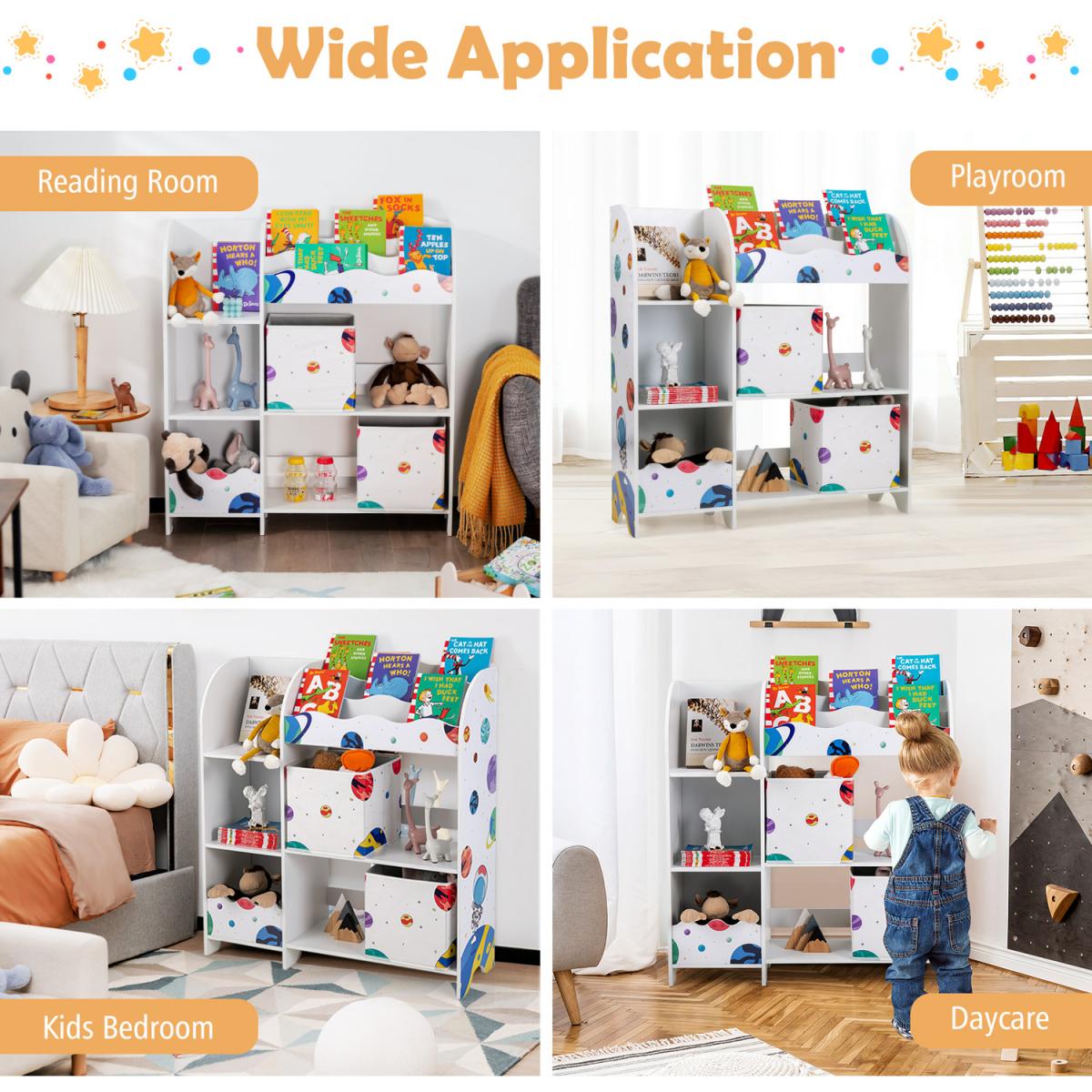 Costway Children Storage-White - White – image 6
