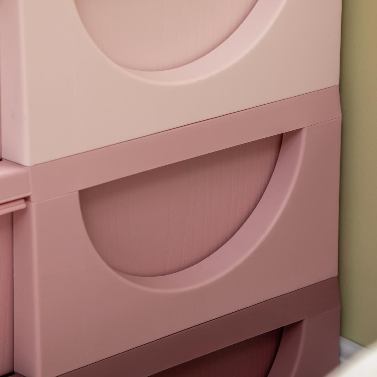 Kids Storage Units with 3 Tier Chest for Nursery - Pink / 9.65kg – image 6