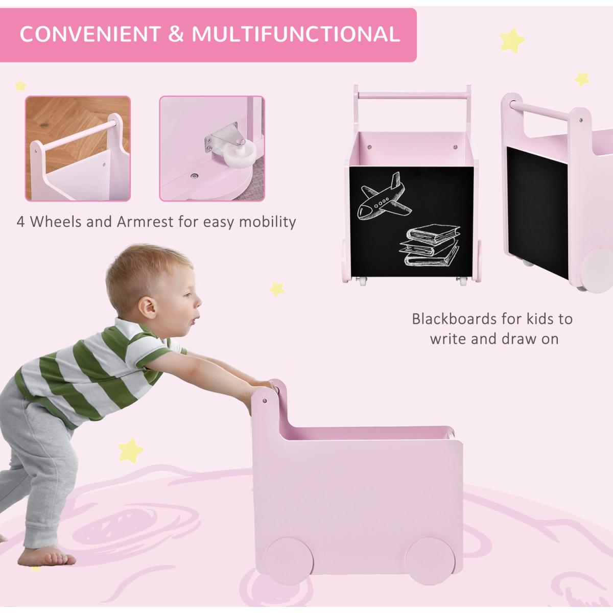 Kids Toys Storage Cabinet - Pink – image 3